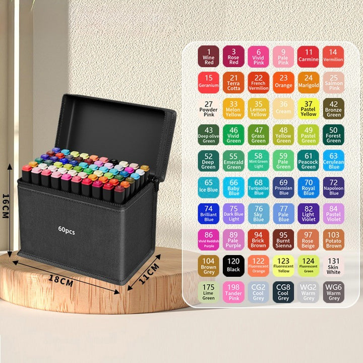 Dual Tip Marker Pen Set 24 Colors