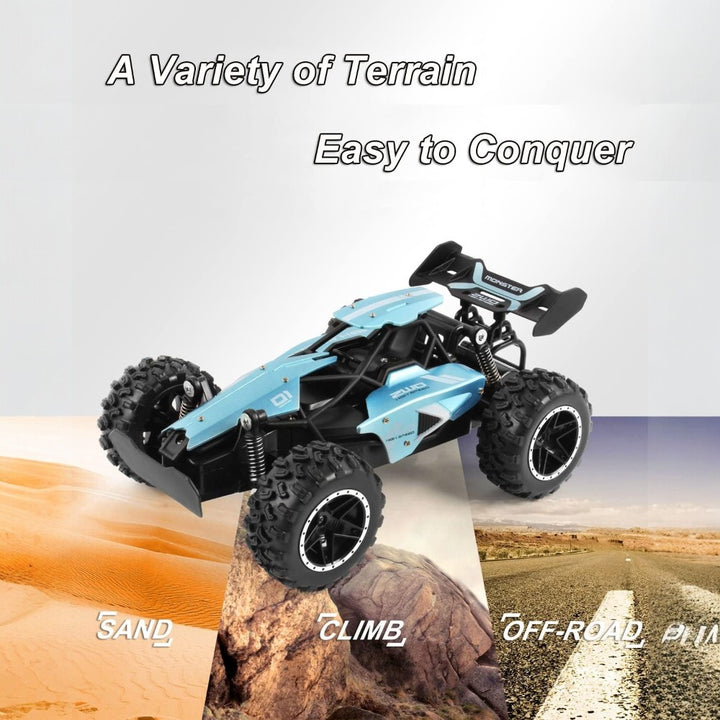 2.4G Remote Control Off-Road Car 15km/h High Speed Racing Vehicle - Green