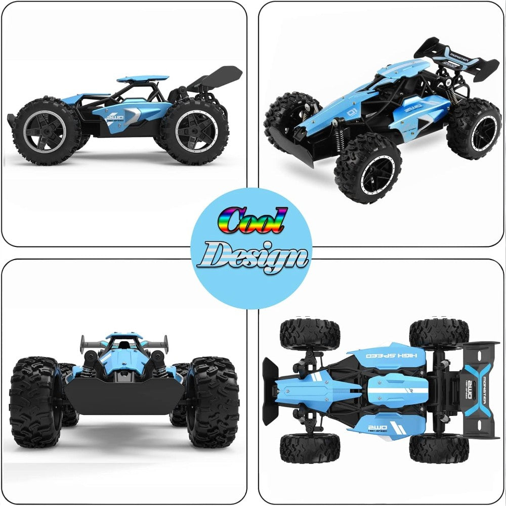 2.4G Remote Control Off-Road Car 15km/h High Speed Racing Vehicle - Blue
