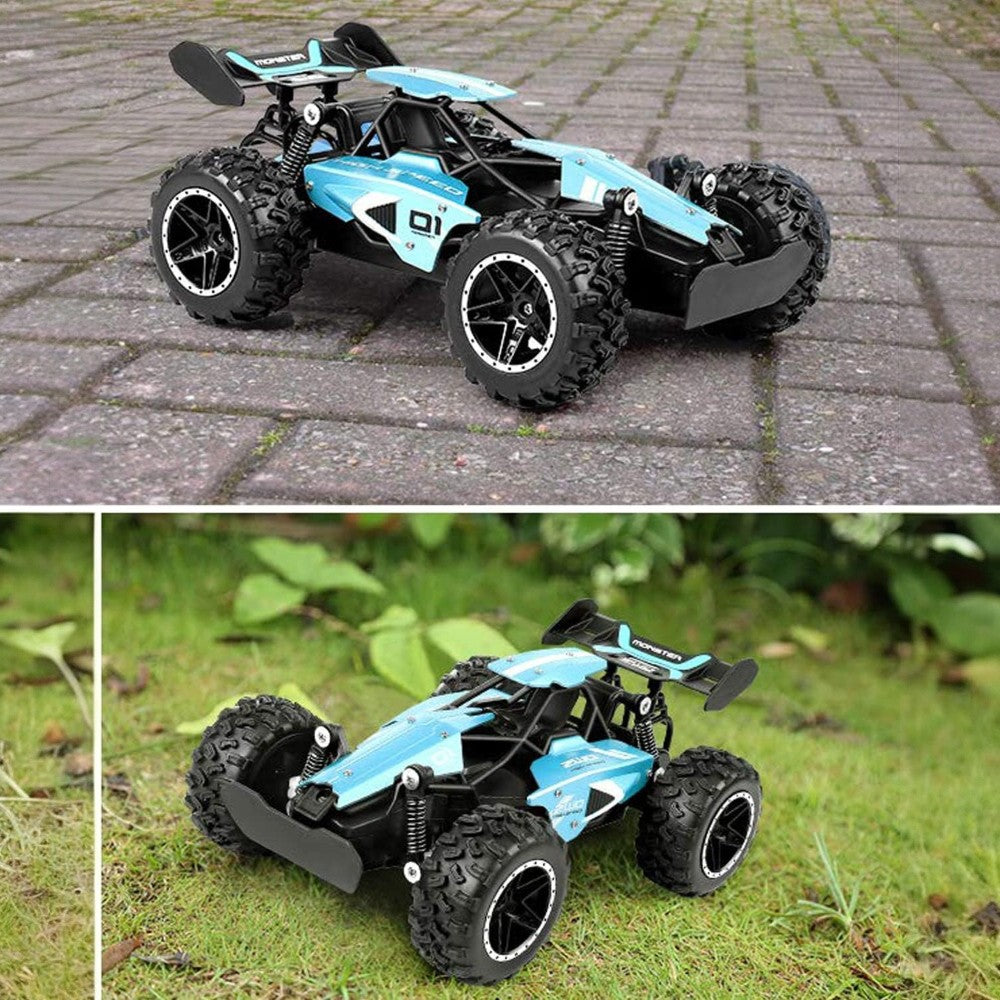 2.4G Remote Control Off-Road Car 15km/h High Speed Racing Vehicle - Blue