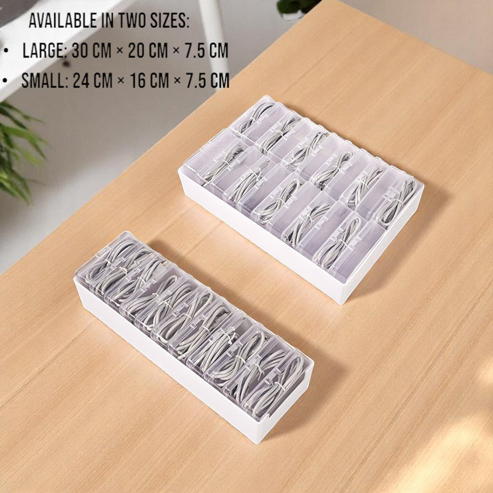 22-Grid Cable Organizer Box