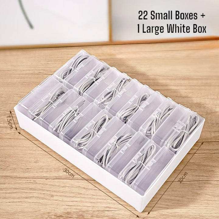 22-Grid Cable Organizer Box