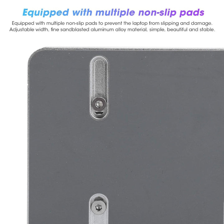 Adjustable Vertical Laptop Stand Dual Slot Aluminum Holder