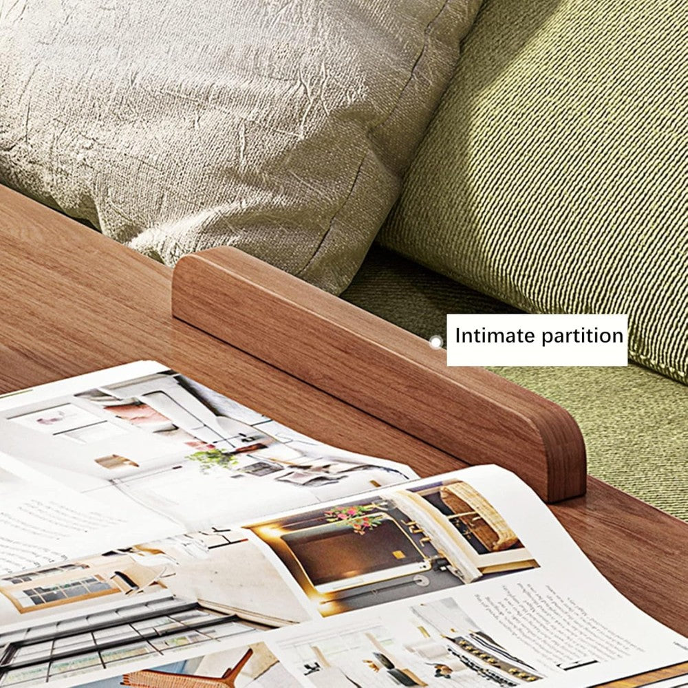 Flip-Top Mobile Coffee Table with Storage - 60CM