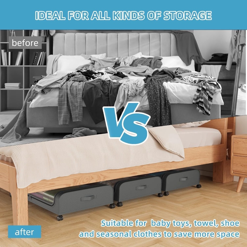 Under Bed Storage Box with Wheels