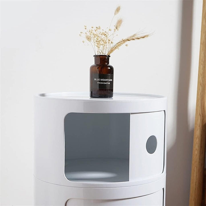 Nordic Style Round Storage Cabinet - 4 Tiers