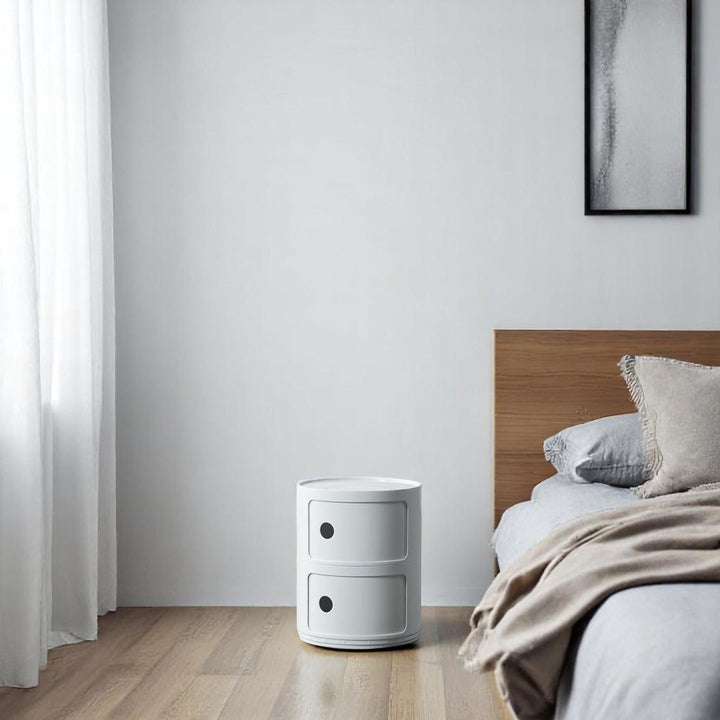 Nordic Style Round Storage Cabinet - 4 Tiers