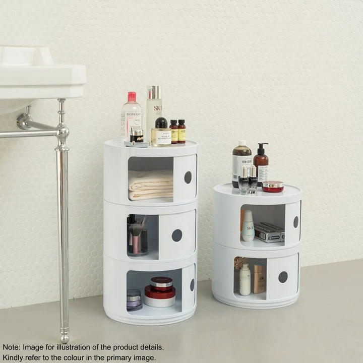 Nordic Style Round Storage Cabinet - 4 Tiers