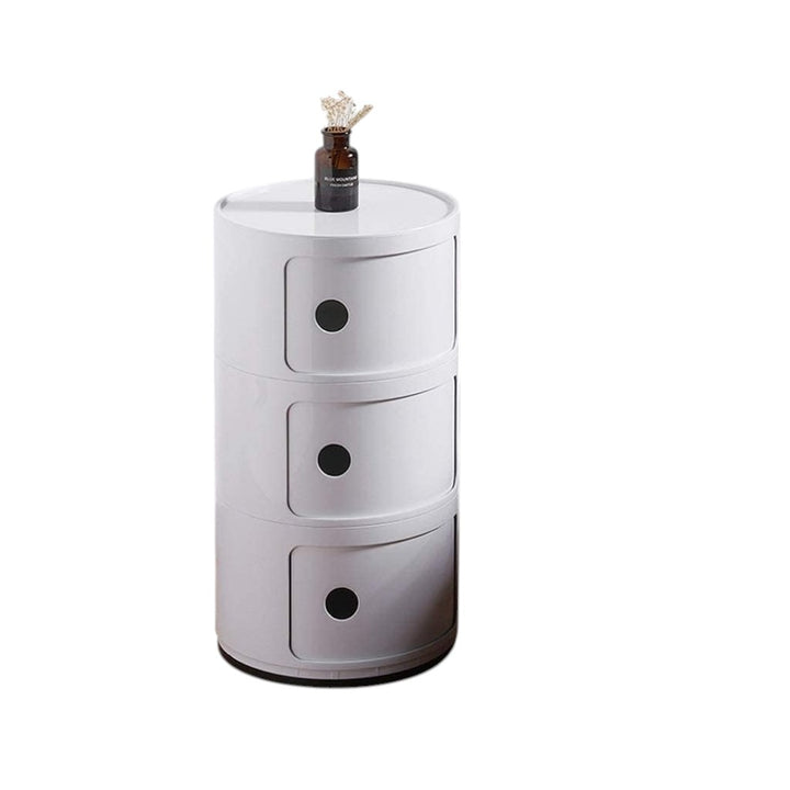 Nordic Style Round Storage Cabinet - 3 Tiers