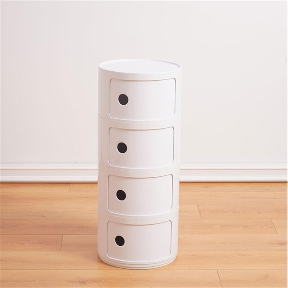 Nordic Style Round Storage Cabinet - 2 Tiers