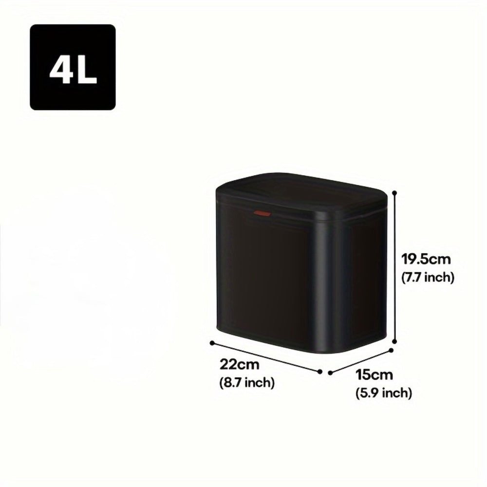 4L Hanging Kitchen Trash Bin - Matte Black