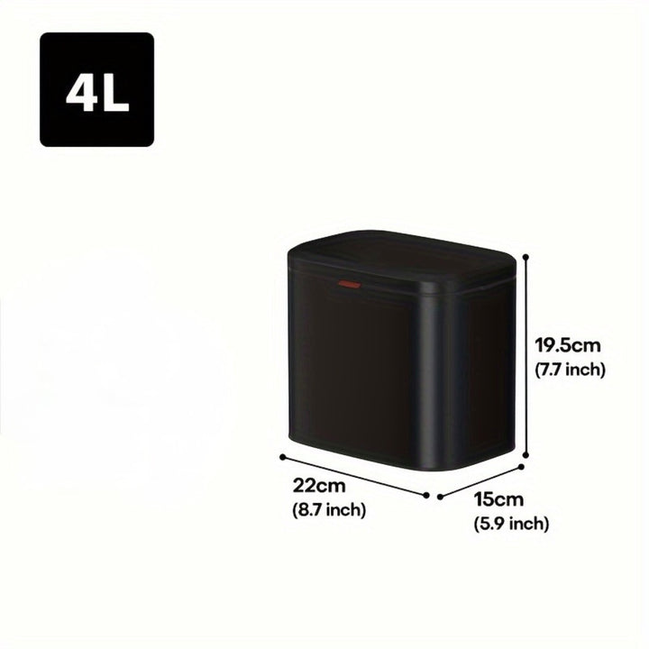 4L Hanging Kitchen Trash Bin - Matte Black