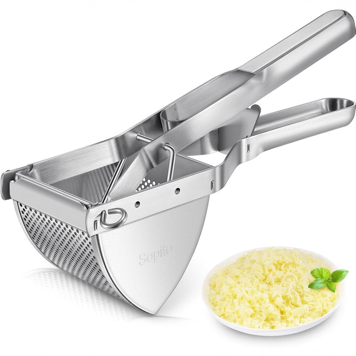 Stainless Steel Potato Ricer with Reinforced Handle Guard