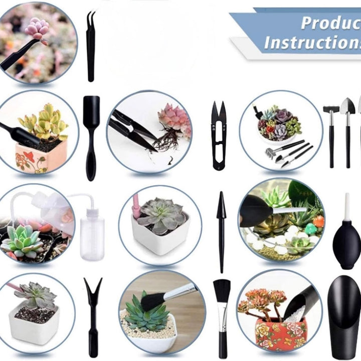 14 Piece Mini Garden Tool Set for Succulent Planting