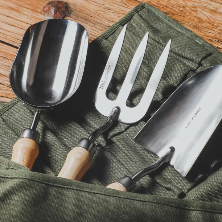 3-Piece Stainless Steel Gardening Tool Set