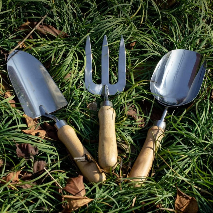 3-Piece Stainless Steel Gardening Tool Set