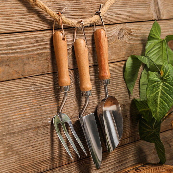 3-Piece Stainless Steel Gardening Tool Set