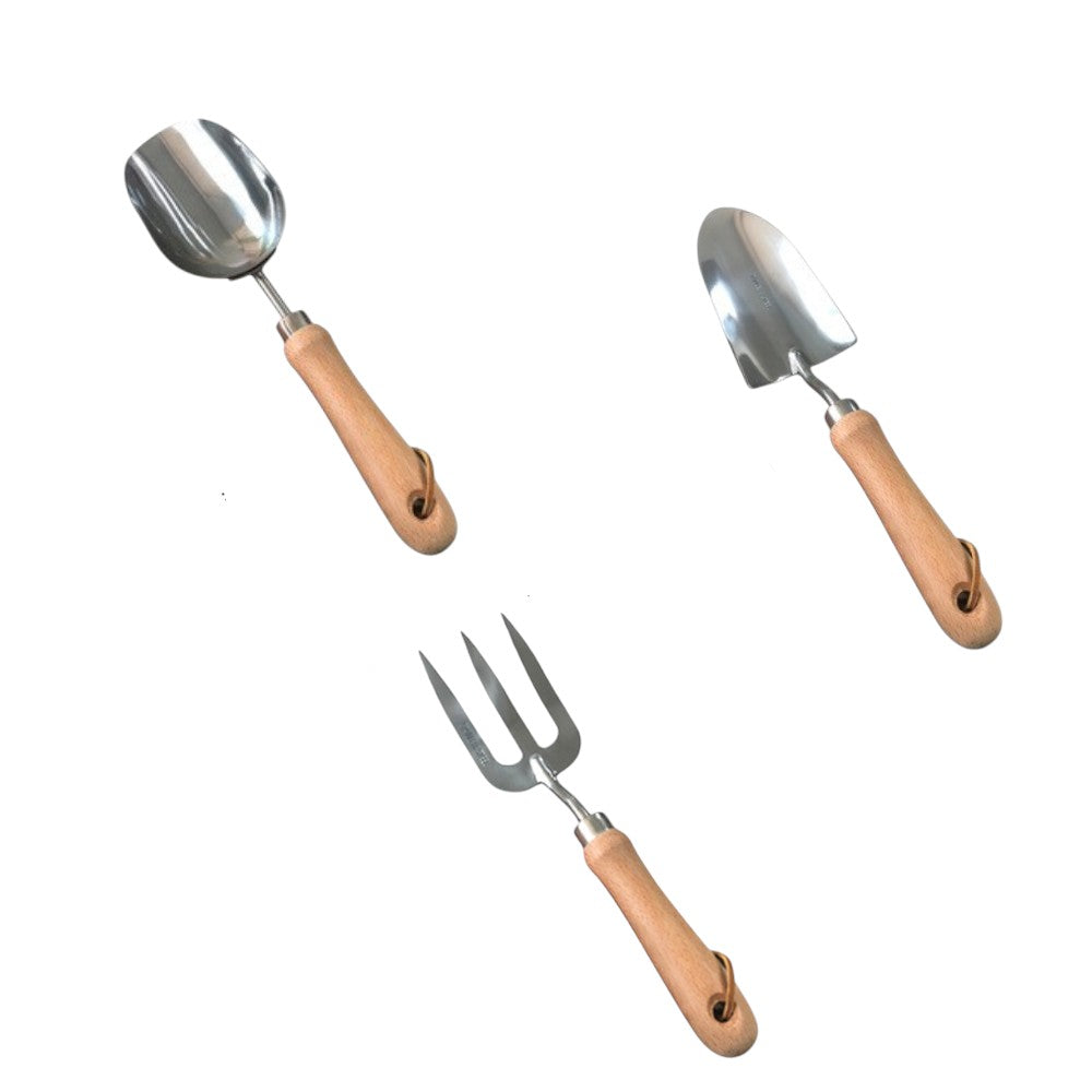 3-Piece Stainless Steel Gardening Tool Set
