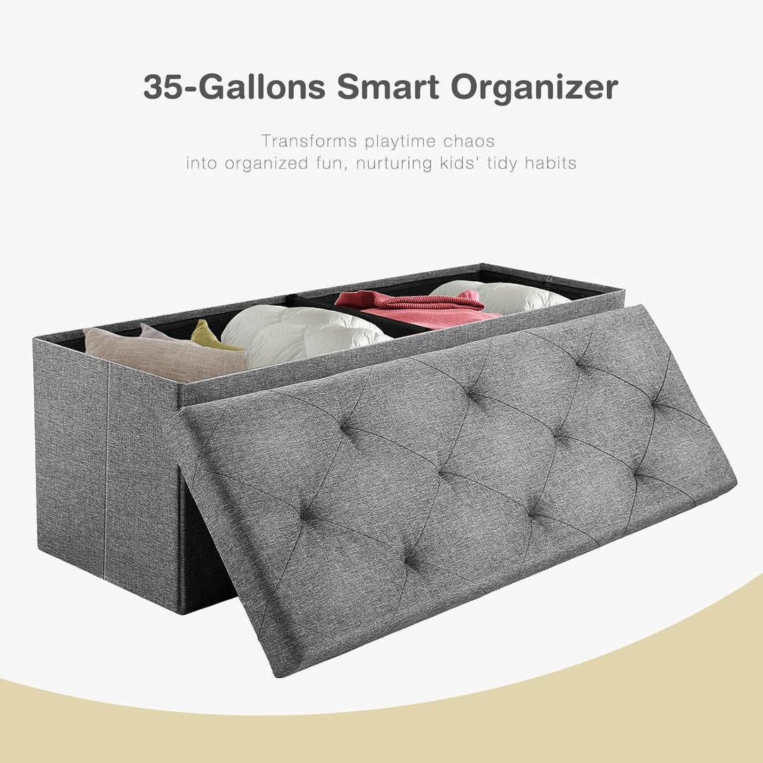 Storage Ottoman Bench - 110×38×38cm