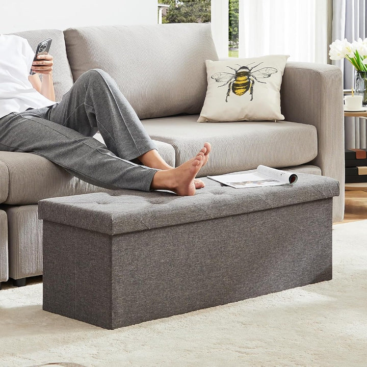 Storage Ottoman Bench - 110×38×38cm
