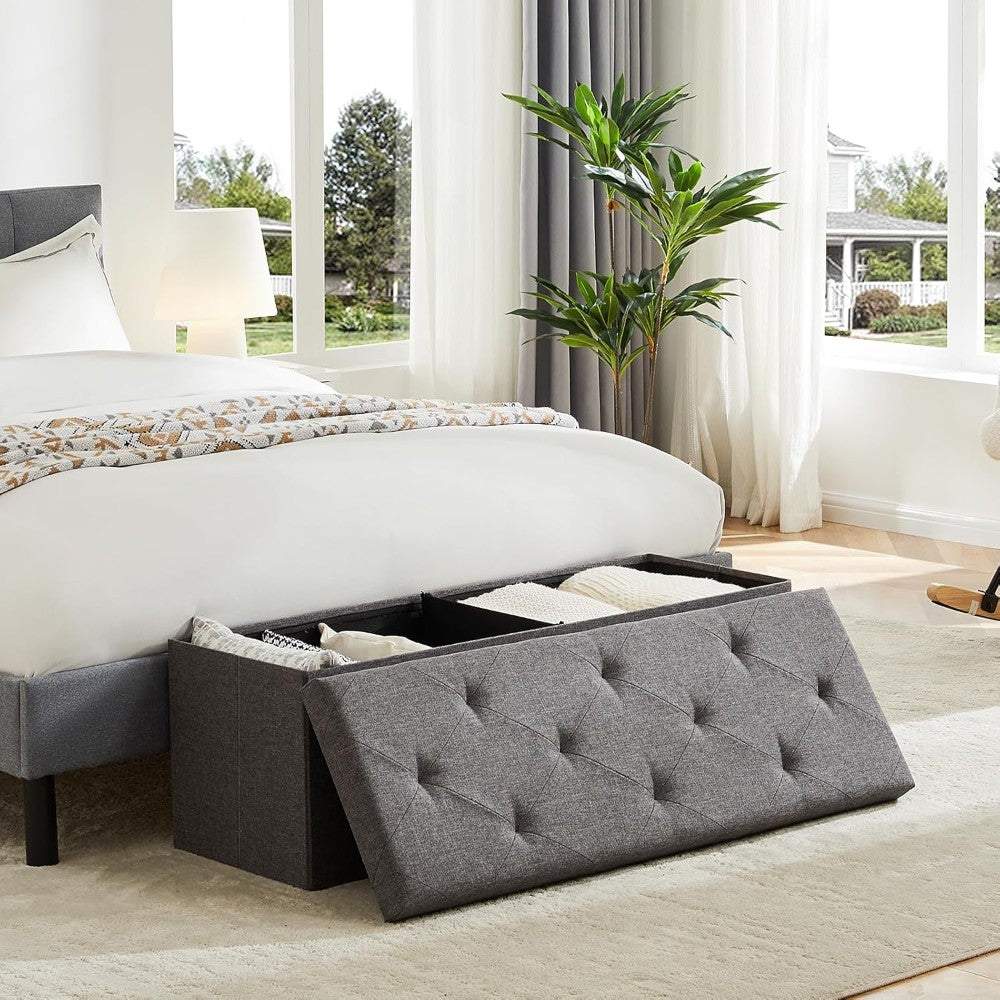 Storage Ottoman Bench - 110×38×38cm