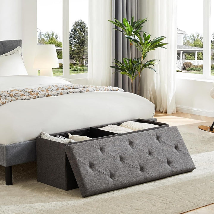 Storage Ottoman Bench - 110×38×38cm