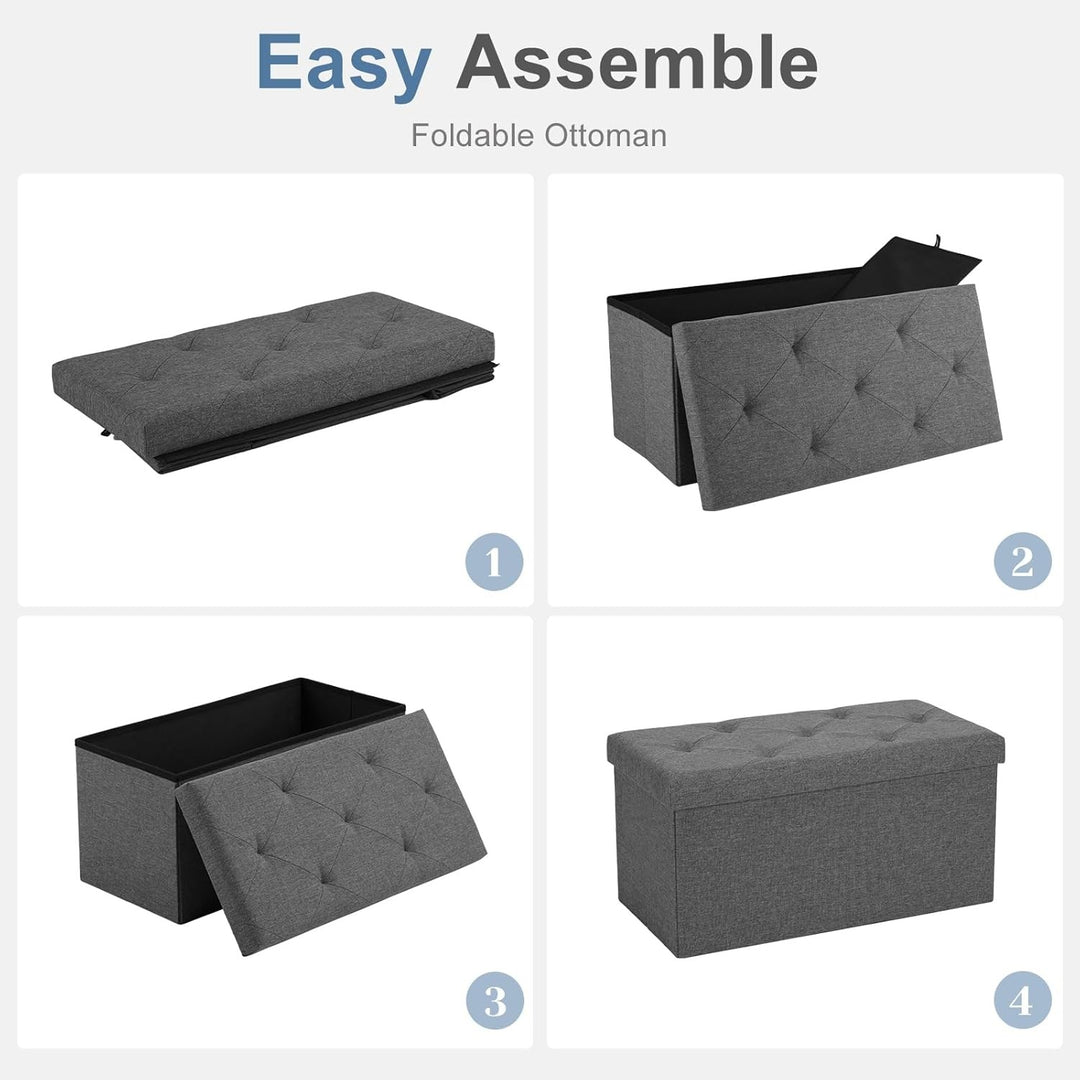Storage Ottoman Bench - 76×38×38cm