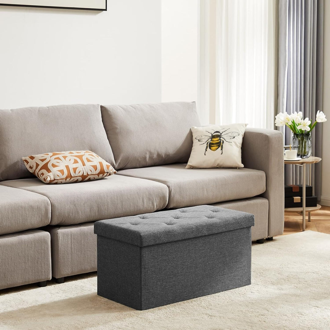 Storage Ottoman Bench - 76×38×38cm
