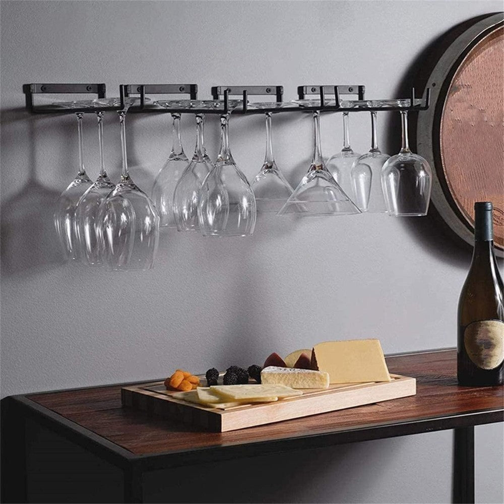 Wall Mounted Wine Glass Rack 4 Pack