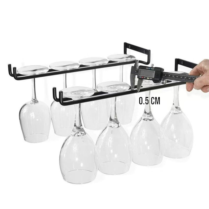 Wall Mounted Wine Glass Rack 4 Pack