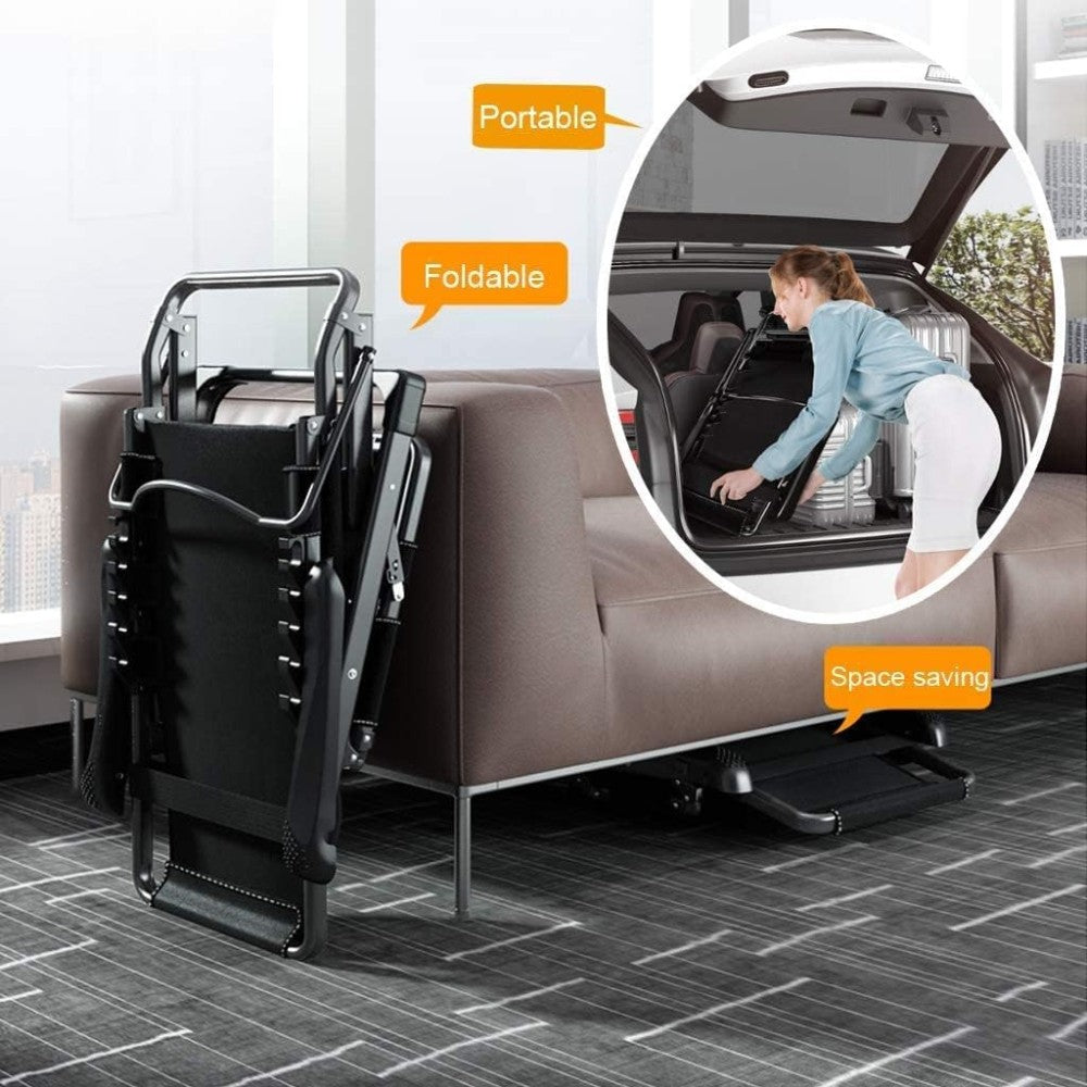 Foldable Reclining Lounge Chair with Pillow