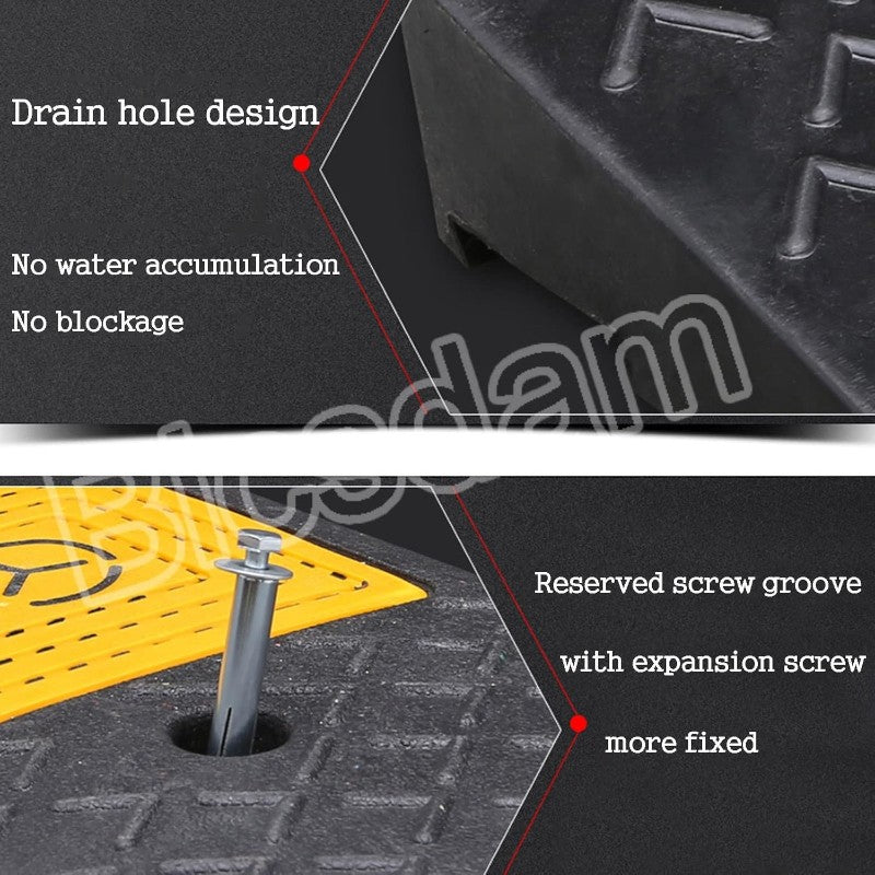 19.5CM High Rubber Curb Ramp 98×48.5×19.5CM