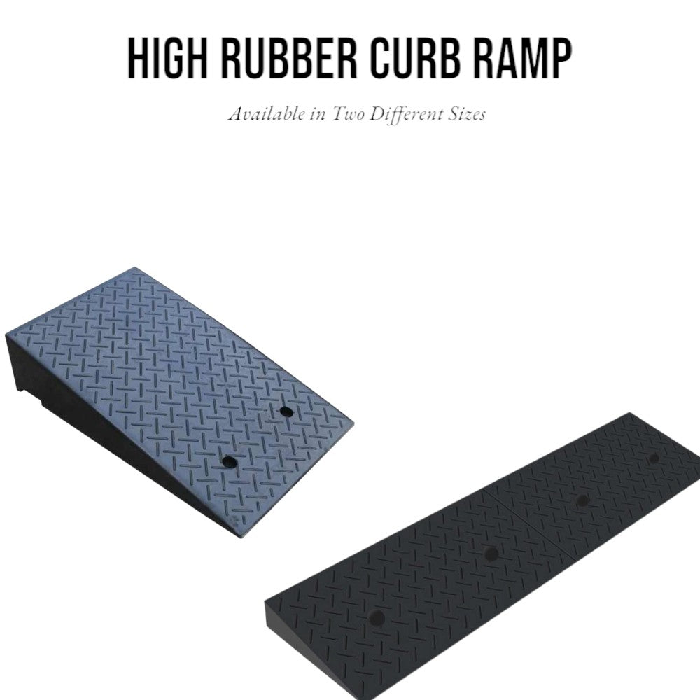 19CM High Rubber Curb Ramp 48x78X19CM