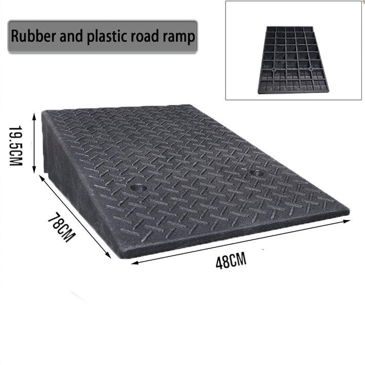 19CM High Rubber Curb Ramp 48x78X19CM