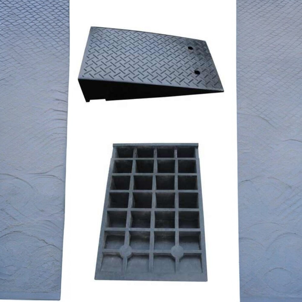 19CM High Rubber Curb Ramp 48x78X19CM