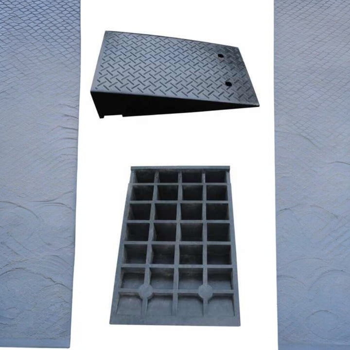 19CM High Rubber Curb Ramp 48x78X19CM