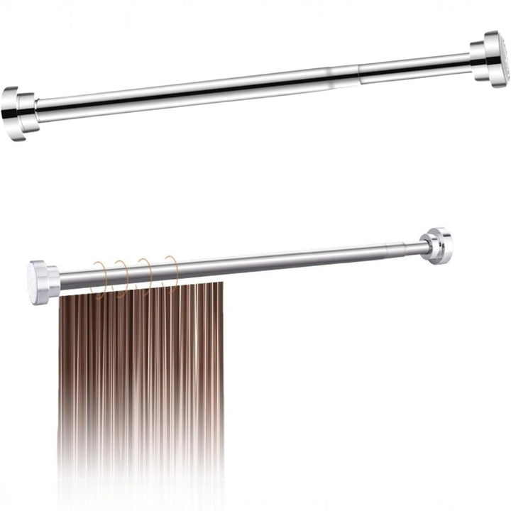 Stainless Steel Telescopic Curtain Rod _ Adjustable 85_140cm