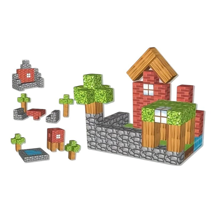 100 PCS Magnetic Cube Block Set Construction Toy