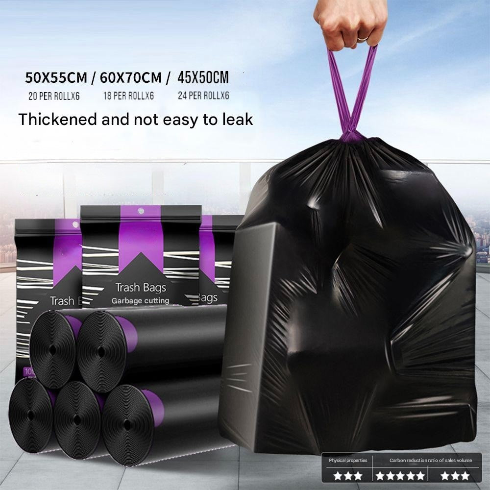 6 Rolls of 144 Pcs Kitchen Trash Bags 45×50cm