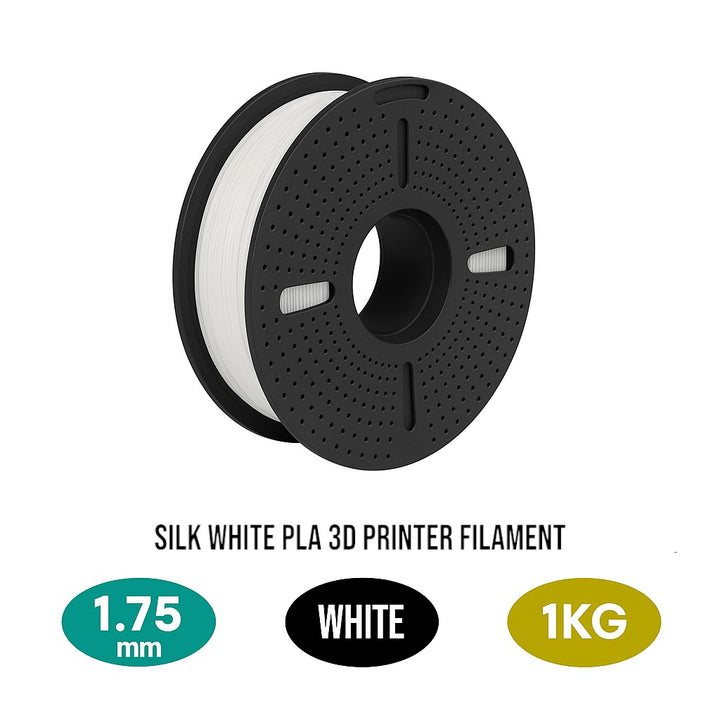 Silk PLA Filament 1.75mm 1KG for 3D Printer -White