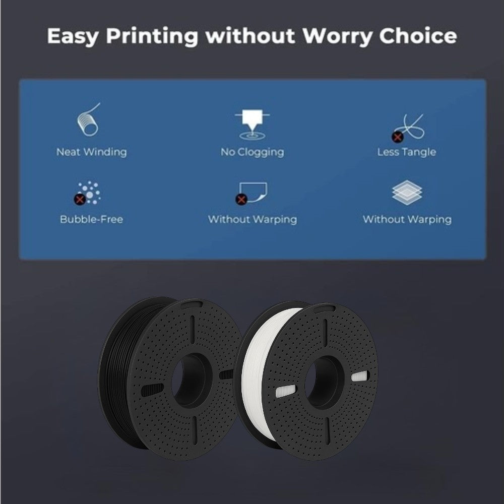 Silk PLA Filament 1.75mm  1KG for 3D Printer -Black