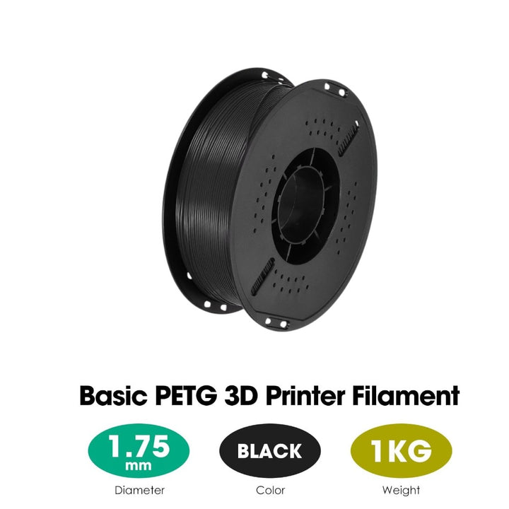 PETG 3D Printer Filament 1.75mm 1KG - Black