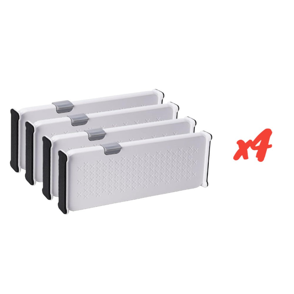 4-Pack Telescopic Drawer Dividers _ Long Style 37.5-54cm