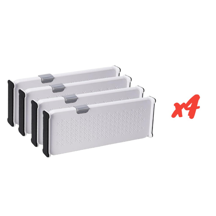 4-Pack Telescopic Drawer Dividers _ Short Style 27.5-44cm