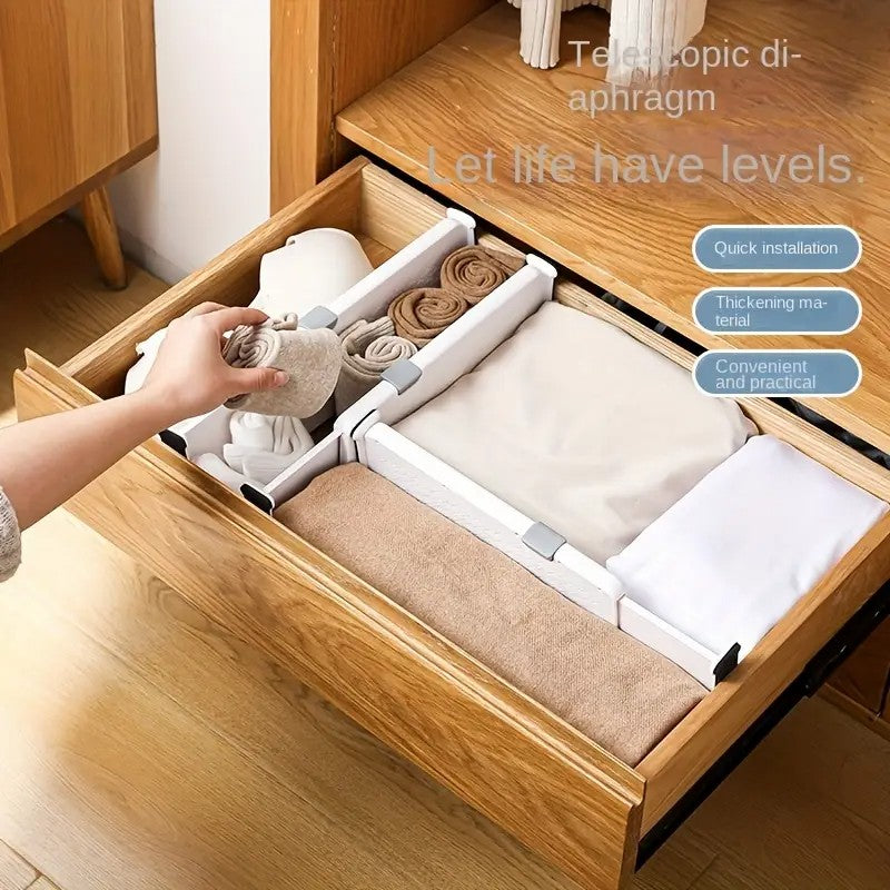4-Pack Telescopic Drawer Dividers _ Short Style 27.5-44cm