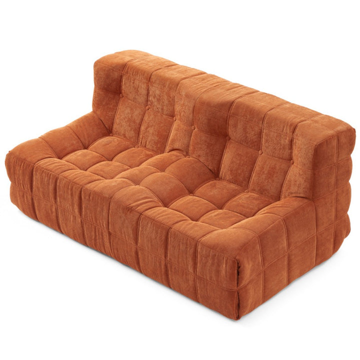 Double Seated Foam Sofa with Corduroy Fabric
