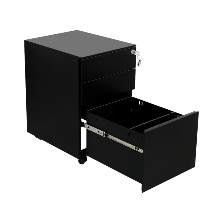 Office Cabinet with Wheels and Lock 39_52_60cm