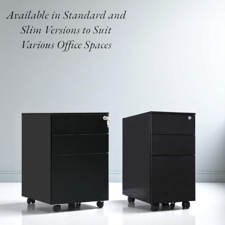 Office Cabinet with Wheels and Lock 39_52_60cm