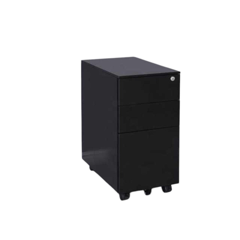 Office Cabinet with Wheels and Lock 30_52_60cm