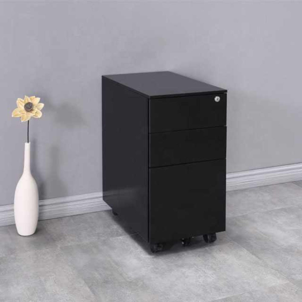 Office Cabinet with Wheels and Lock 30_52_60cm